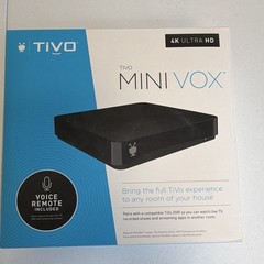 TiVo Mini VOX 4K HD Digital Media Streamer w/ Voice Remote HDMI Black
