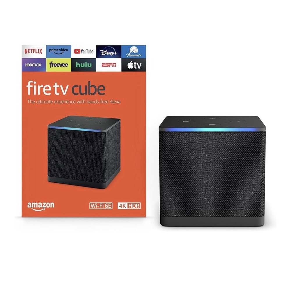 Amazon Fire TV Cube (newest model) with AI-powered Fire TV Search, Hands-free st