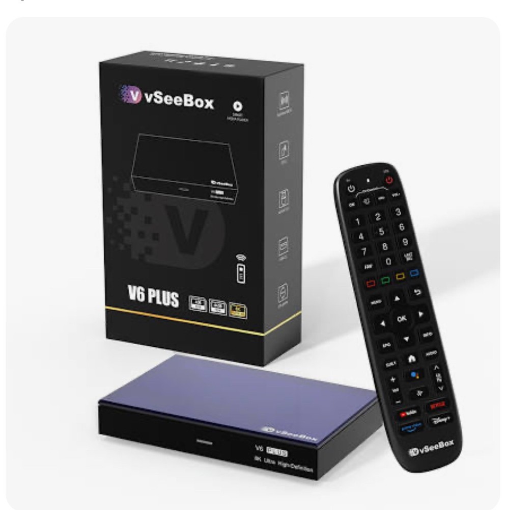 AUTHORIZE DEALER -VSeeBox V6 Plus – Brand New – Newest Model Streaming Box