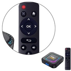 Quad Core Android 13 TV Box 4GB/64GB HK1 8K HD Wifi Media Stream Player3C