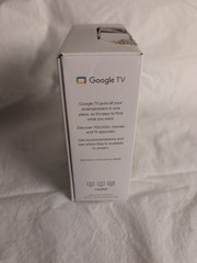 Google Chromecast with Google TV (Snow) Model GA01919-US 4K UHD