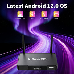 SuperBox S7 Pro Dual Band WiFi6 6K Ultra HD TV Box With Voice Control Remote
