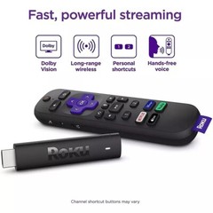 Roku Streaming Stick 4K Device 4K HDR Dolby Vision Voice Remote – 3820R2