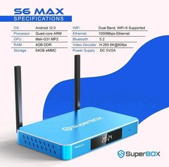 SUPERBOX S6 MAX Streaming Media Player