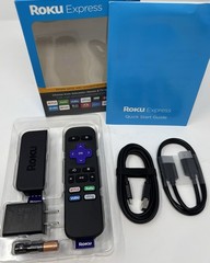 Roku Express (6th Generation) HD Media Streamer 3900RW VUDU Edition – Black (C)