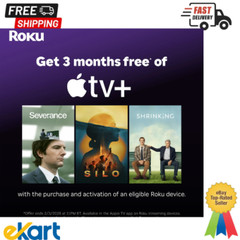 Roku Express 4K+ | Roku Streaming Device 4K/HDR, Roku Voice Remote, Free & Live