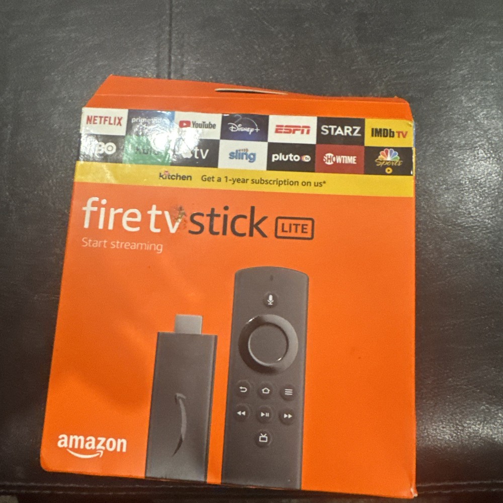 New Amazon Fire TV Stick Lite HD TV Remote Alexa Voice Control Open Box