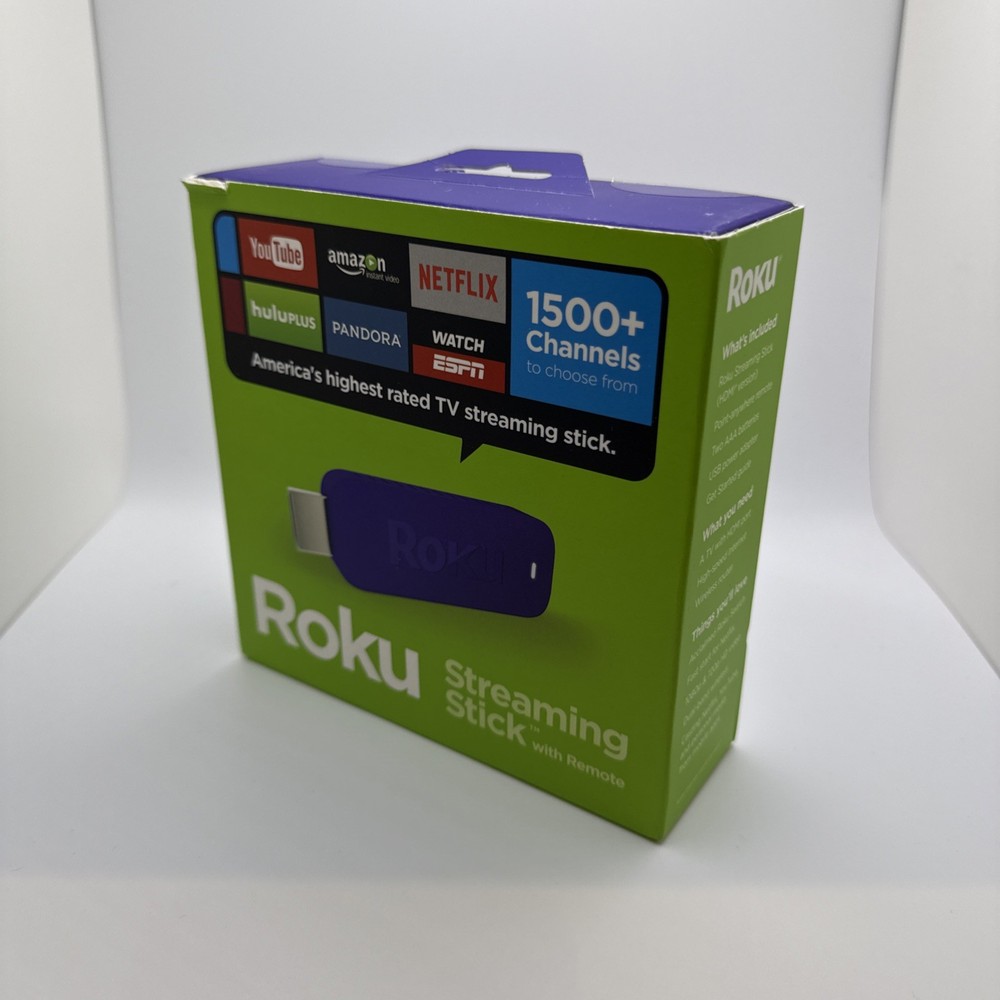 Roku Streaming Stick 3500R Purple HDMI Version – New Sealed