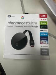 Google Chromecast Ultra 4K HDR TV streamer New Open Box GA3A00403A14 & NC2-6A5-D