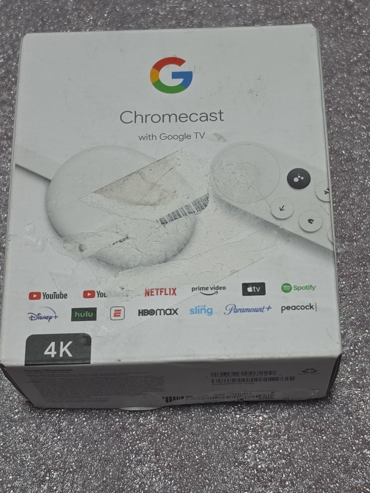 Google Chromecast TV 4K Streaming Device GA01919-US