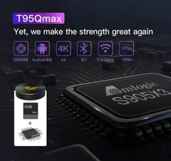 Android 9.0 TV Box Amlogic S905X3 T95Q MAX Android TV Box 4GB RAM 64GB ROM