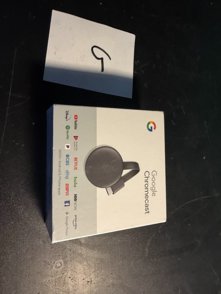 Google Chromecast 3rd Gen HDMI Streaming Media Player 1080p Black NC2-6A5 Sealed