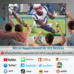 Darlyor 4K Wireless Hdmi Display Dongle Adapter 1080P Wifi Casting Movies Shows