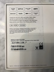 Apple TV Black MODEL A1469 No Remote Or Cords