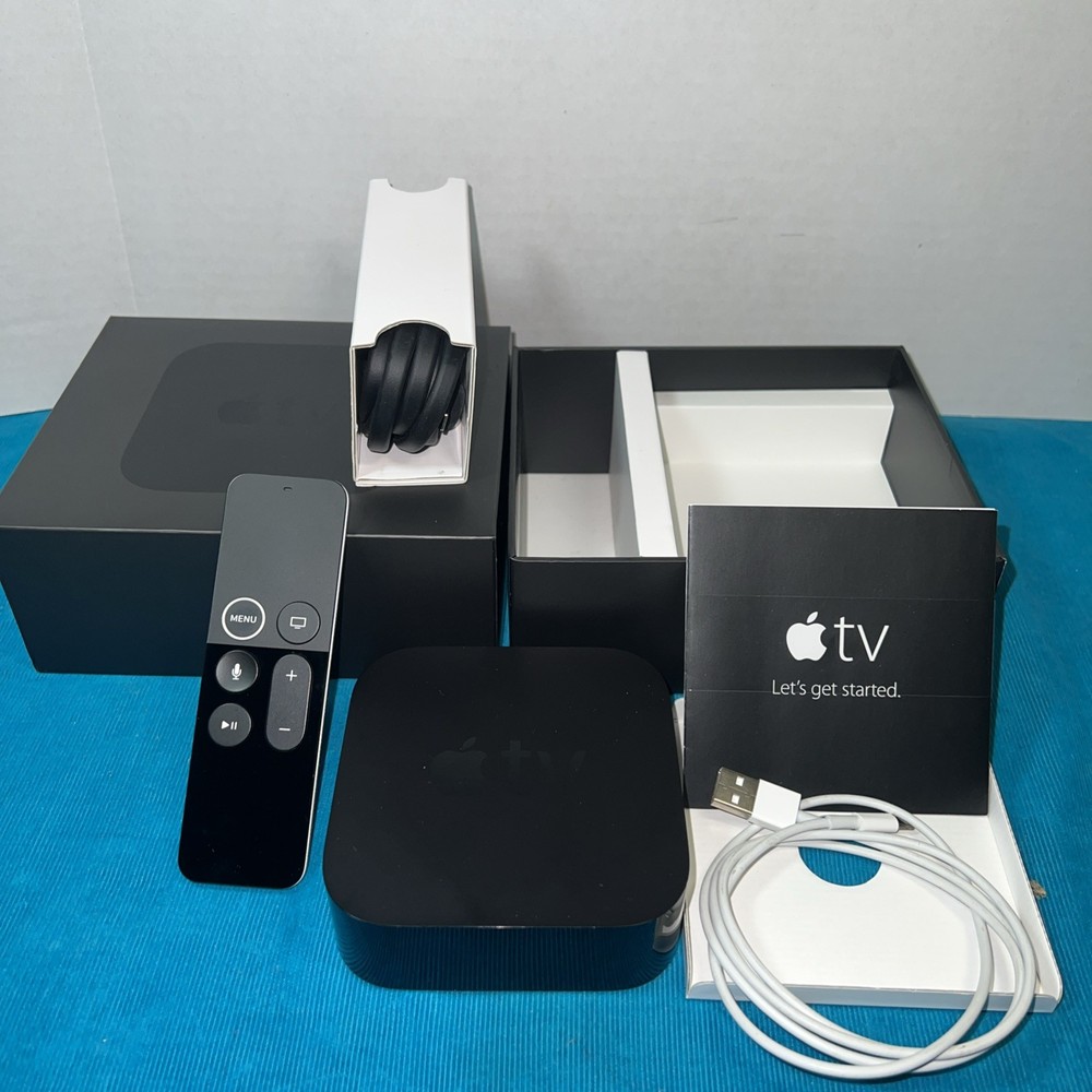 Apple TV HD Media Streamer – A1842 Black) Tested Working 32GB Complete In Box