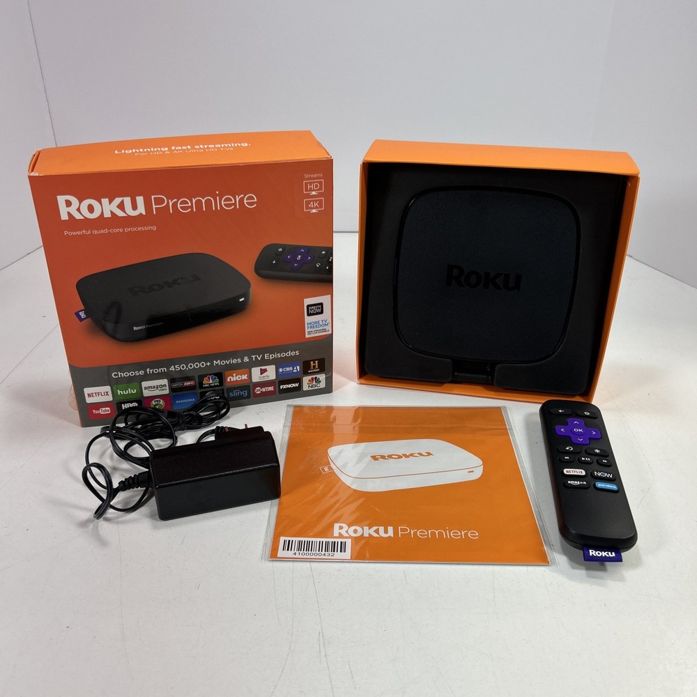 Roku Premiere HD/4K/HDR Streaming Media Player. Opened Box
