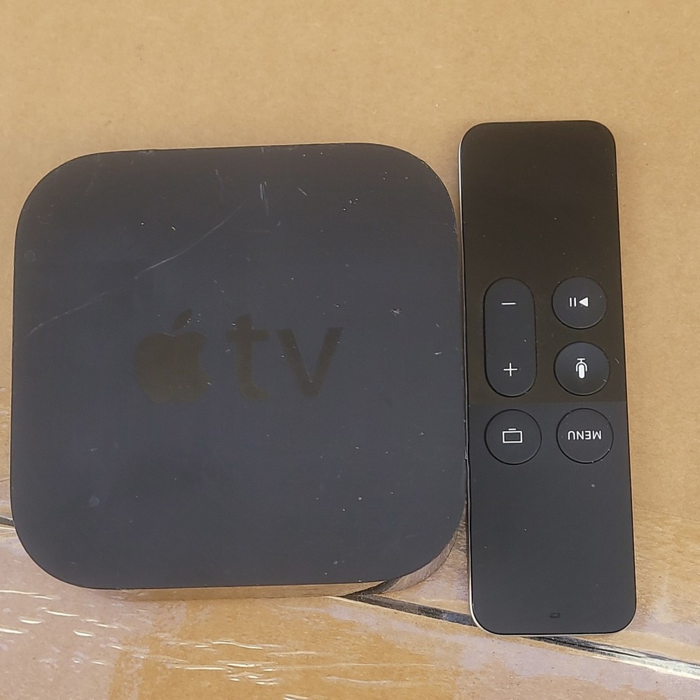 Apple TV Streaming Box w/ Siri Remote, HDMI Output, Ethernet Connectivity, Black