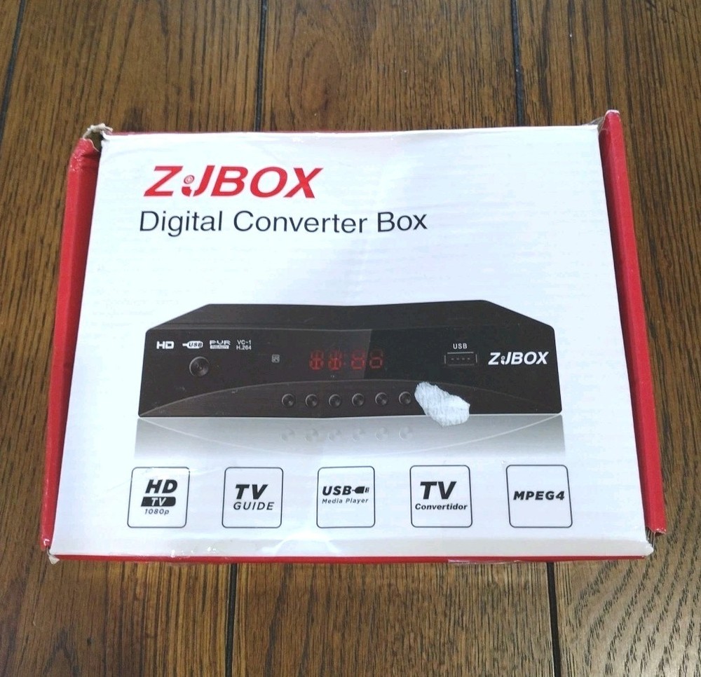 ZJBox Digital Converter Box, HD TV 1080P USB Media Player, MPEG4