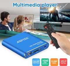 Mini 1080p MP4 Player HDMI AV Output USB 3.0 Storage Support