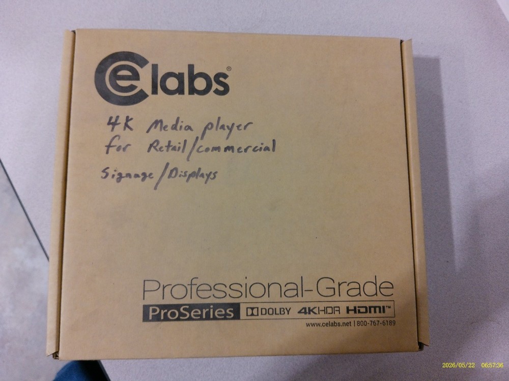 CE Labs, 4K Pro MP90R, Commercial Grade IPTV Media Player