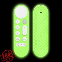 JCMOYUTY Glow Green Case Google TV Streamer 4K Remote