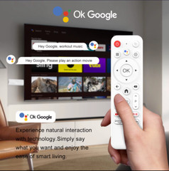 Smart TV Stick Android 14.0 4K HD Stream Player WiFi Bluetooth Voice 2Gb 16Gb