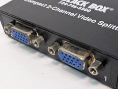 (3) Black Box Compact 2-Channel Simultaneous Display Video Splitters, AC1056-2