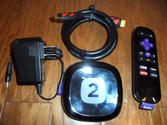 Roku 2 Media Streamer 2720X with Remote , Power Adapter & HDMI Cable – Black