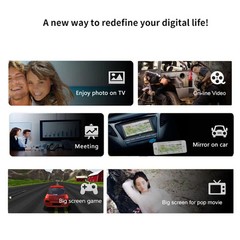 M4 Plus Wireless WiFi Display Dongle Receiver Airplay Miracast DLNA 1080P HDMI T