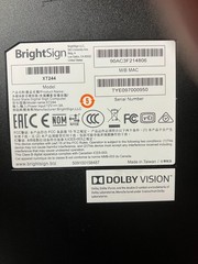 Lot of 3 BrightSign XT244 Digital Signage Media Players + 1 Power Adapter TESTED