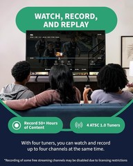 Tablo TV 4th Gen 4-Tuner OTA DVR 35-Mile Antenna No Subscription