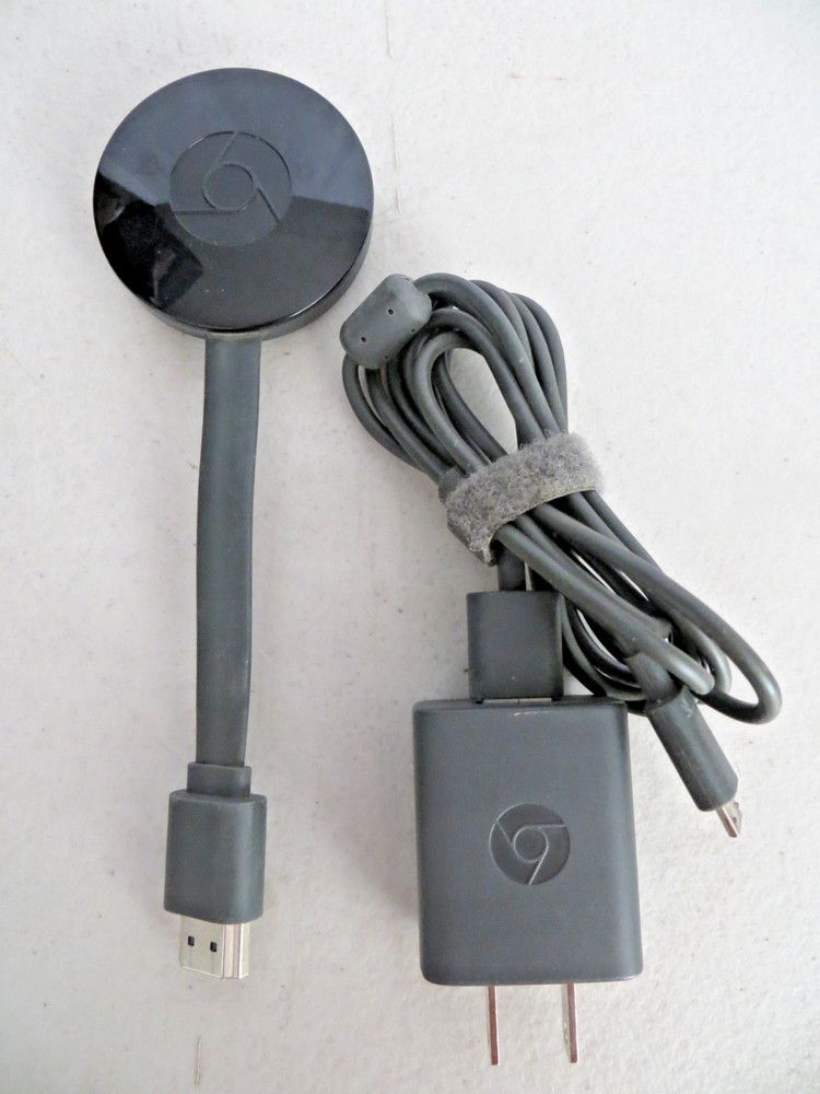 Google Chromecast HDMI Streaming Media Player NC2-6A5 with Power Adapter
