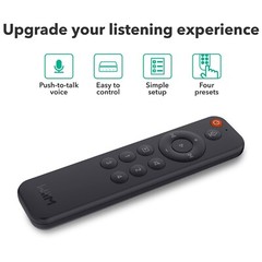 WiiM Voice Remote for WiiM Mini and Pro Audio Streamer, Push-to-Talk Black