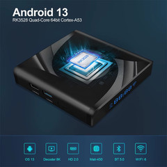 X88 PRO 13 TV Box Android 13 RK3528 4GB 64GB 8K HD Smart TVBox WIFI6 BT5 OTA Upg