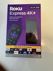 Express 4K+ Streaming Player HD/4K/HDR with Roku Voice with TV Controls