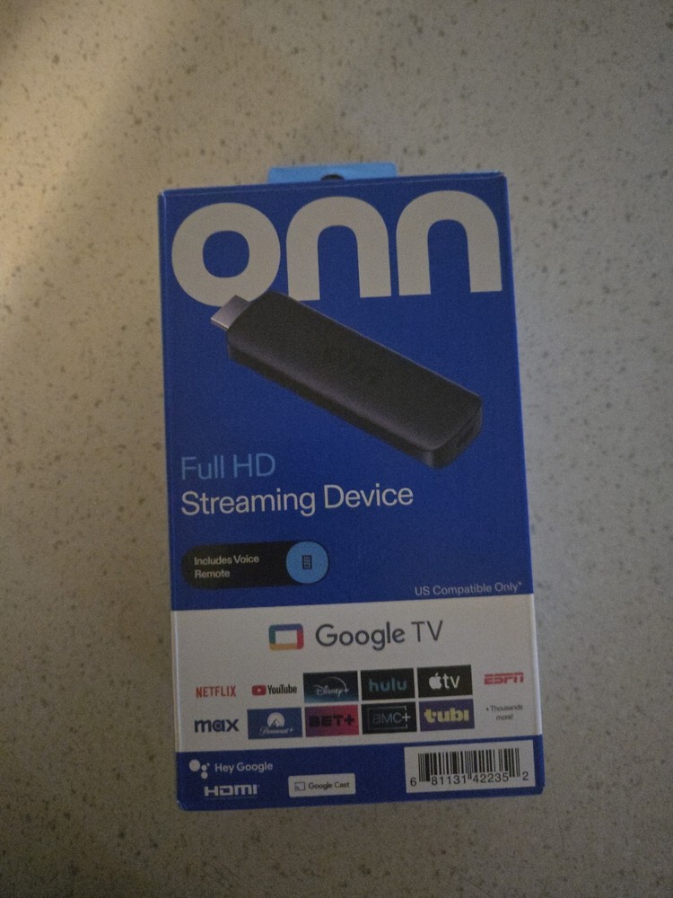 Onn. Google TV Full HD Streaming Device 1080p – Brand New Sealed – 2026 Model