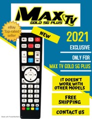Remote Control EXCLUSIVE for MAXTV Gold 5G Plus