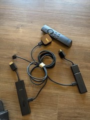 Amazon Fire TV Stick with Alexa Voice Remote Black Model LY73PR WORKS + One