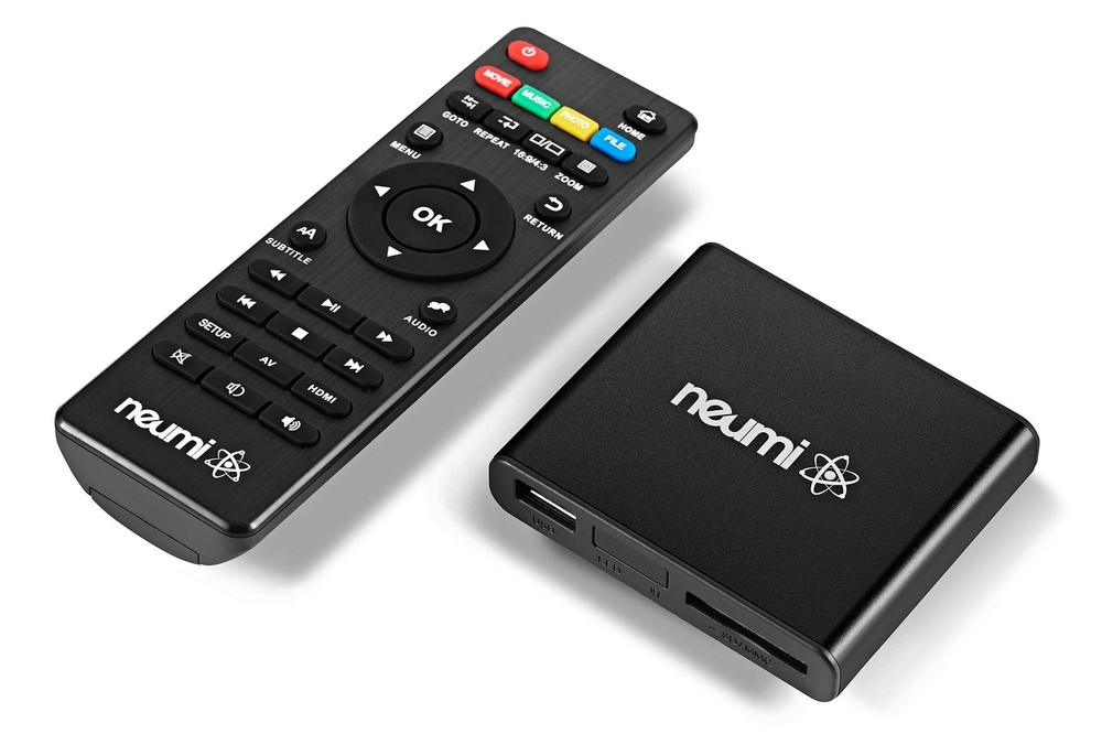 NEUMI Atom 1080P Full-HD Digital Media Player for USB Drives and SD Cards, HE…