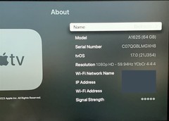 Apple TV A1625 4th Generation 64GB HD WiFi Media Streamer MR912LL/A No Remote