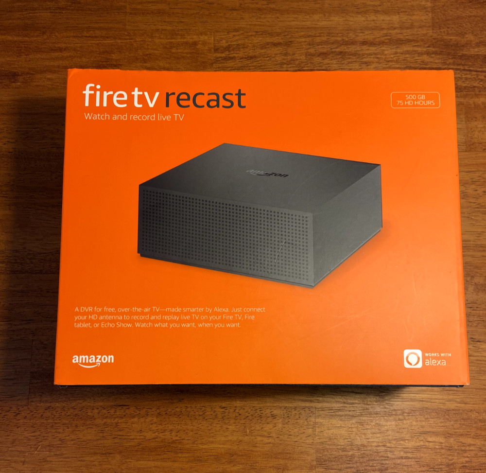 Amazon Fire TV Recast 500GB Over-the-Air DVR – Model QX91KB – Never Used
