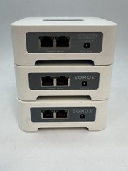 Lot of 3 Sonos Zone Bridge BR100 Wireless Network Bridge Ethernet Adapter Hub