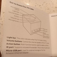 Fire TV Cube (1st Gen), hands-free with Alexa and 4K Ultra HD and 1st Gen Alexa
