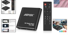 HDMI Media Player Black Mini 1080p Full-HD Digital Media Player for TV