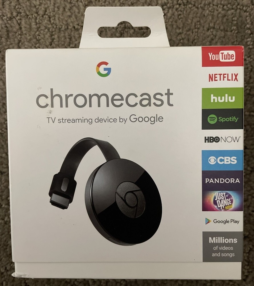 Google Chromecast (2nd Generation) HD Media Streamer – Black (GA3A00097-A03-Z01)