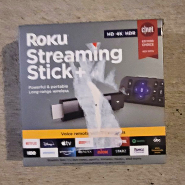 Roku Streaming Stick+ 4K HDR 2160p HDMI Wi-Fi w/ Voice Control