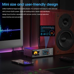 Douk Audio C100 PRO Hi-res ESS9038 Preamp Bluetooth Streamer Player DSD512