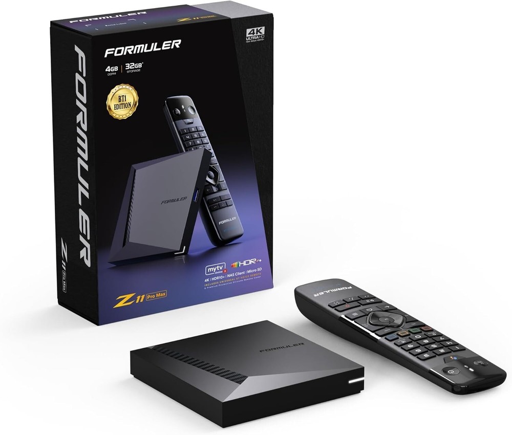 Formuler Z11 Pro Max Android 11 Wireless AX 2×2 GBLAN 4GB Ram 32GB ROM BT Remote