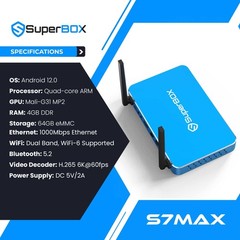 New Superbox S7 Max TV BOX Authorized Seller Quality Is Assured Ship Same Day