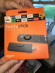 Amazon Fire TV Stick 3rd Gen w/Alexa includes TV controls.